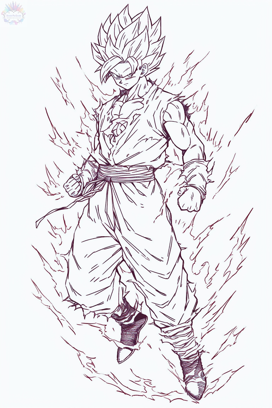 Goku coloring pages