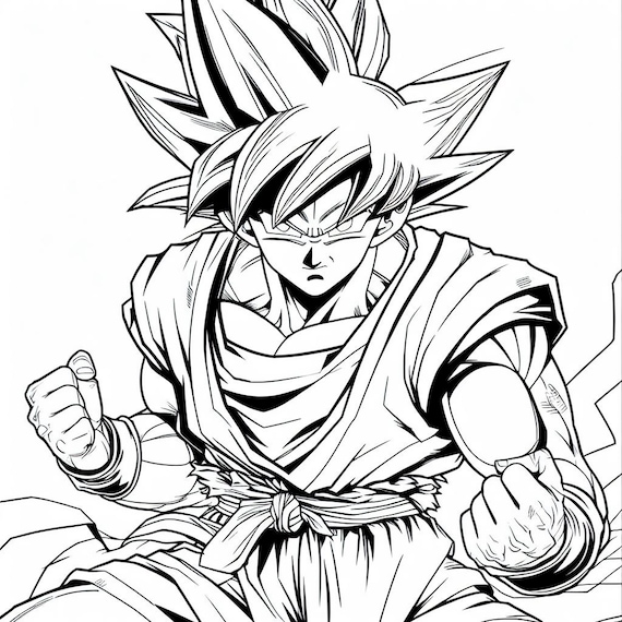 Goku coloring pages