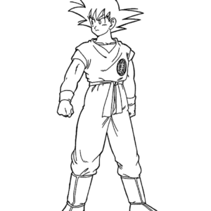 Son goku coloring pages printable for free download
