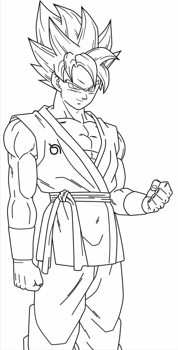 The kindly goku coloring pages pdf