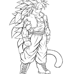 Son goku coloring pages printable for free download