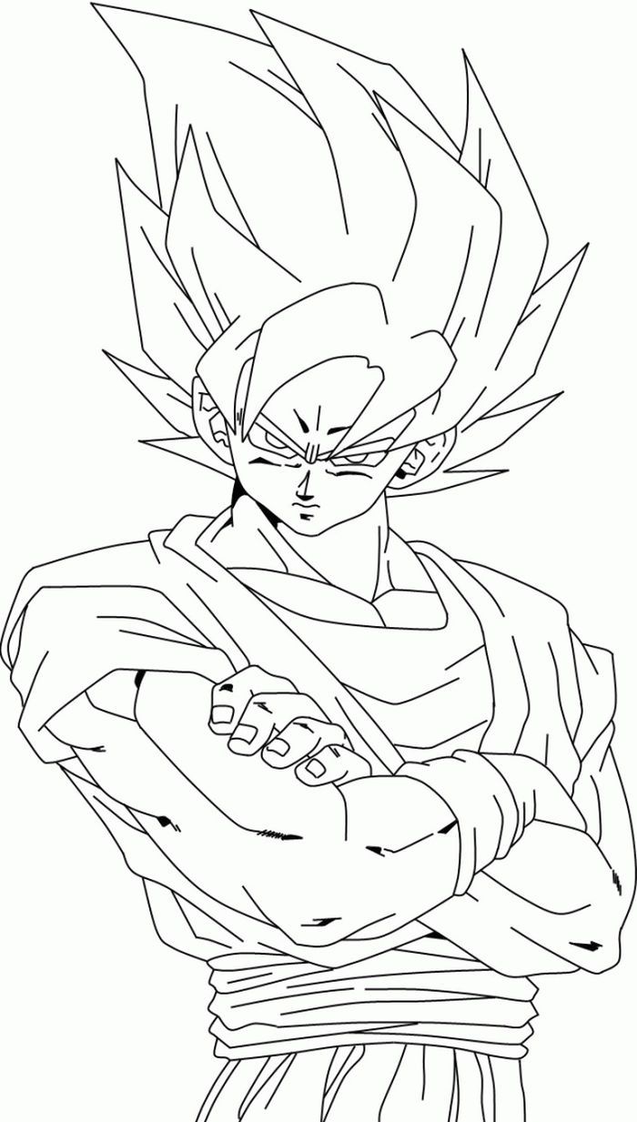 The kindly goku coloring pages pdf