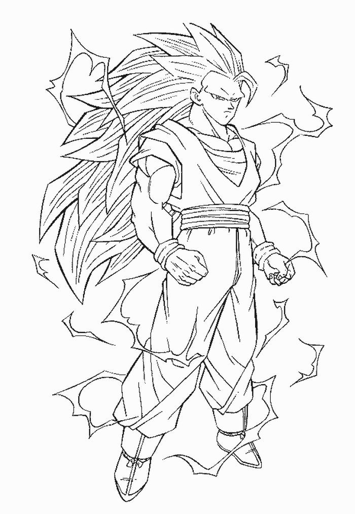 Coloring pages of goku super saiyan forms dragon ball z dragon ball dragon