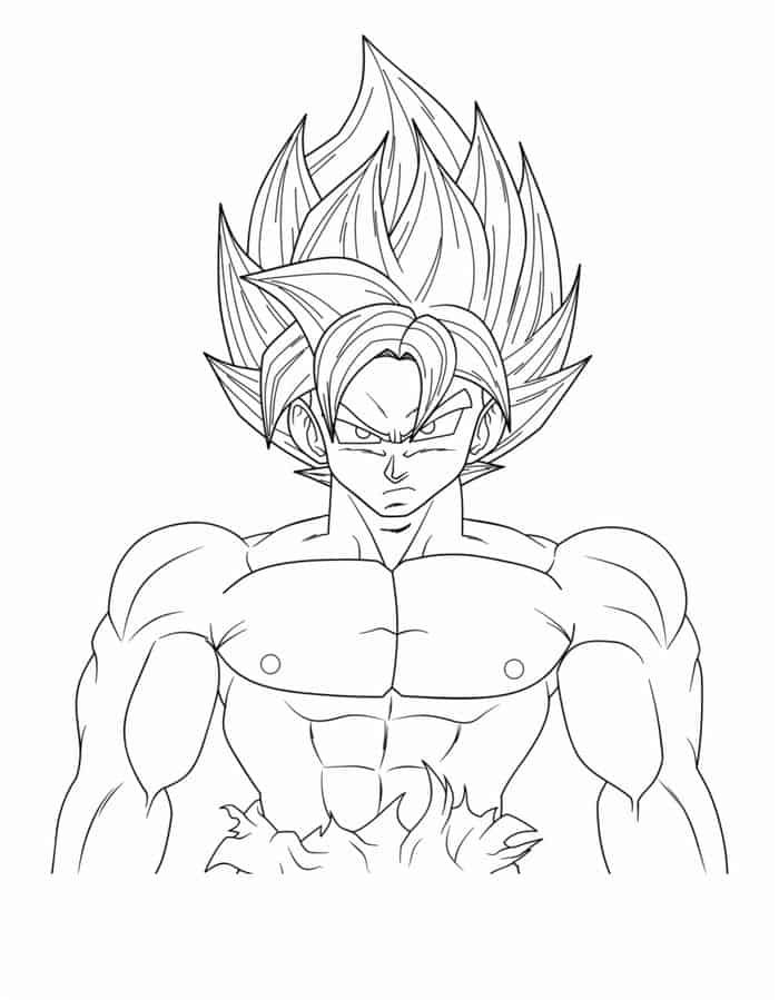 Goku super saiyan coloring pages super coloring pages coloring pages cartoon coloring pages