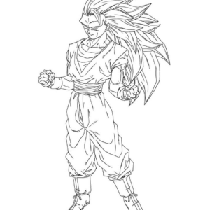 Son goku coloring pages printable for free download