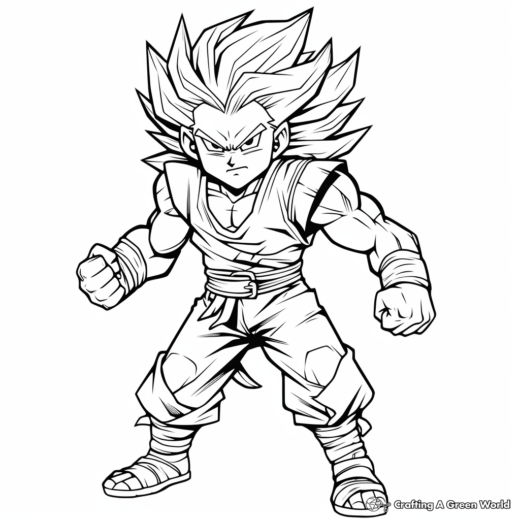 Goku coloring pages