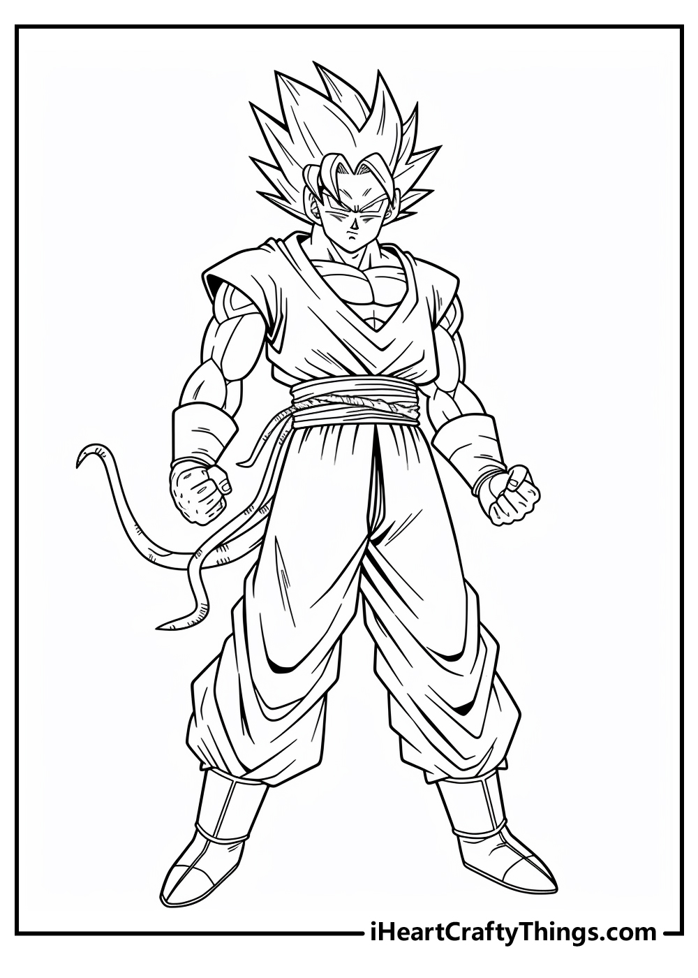 Goku coloring pages free printables