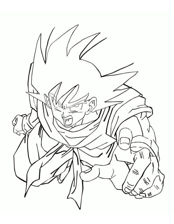 Goku coloring pages free personalizable coloring pages