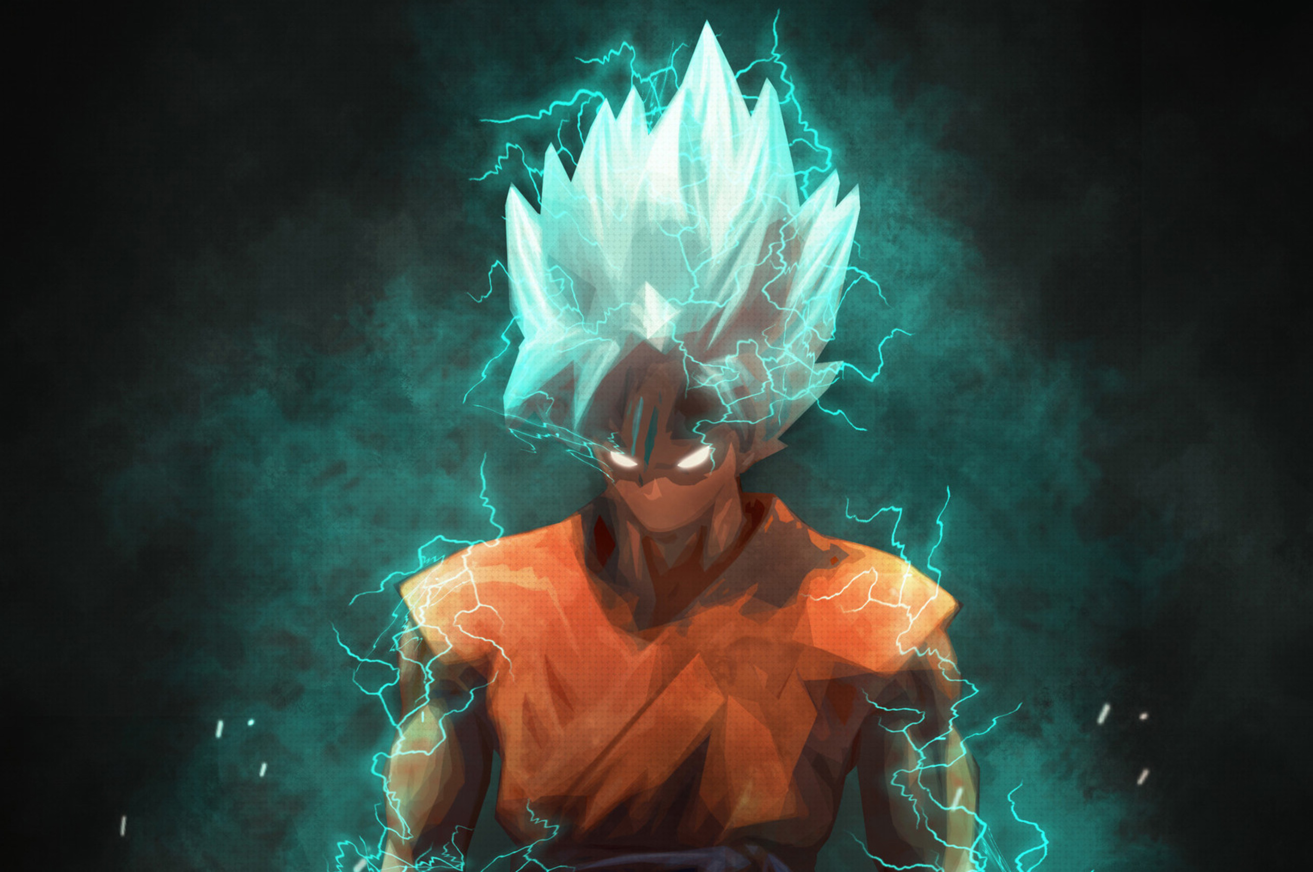 Goku Wallpaper 4K, Super Saiyan God