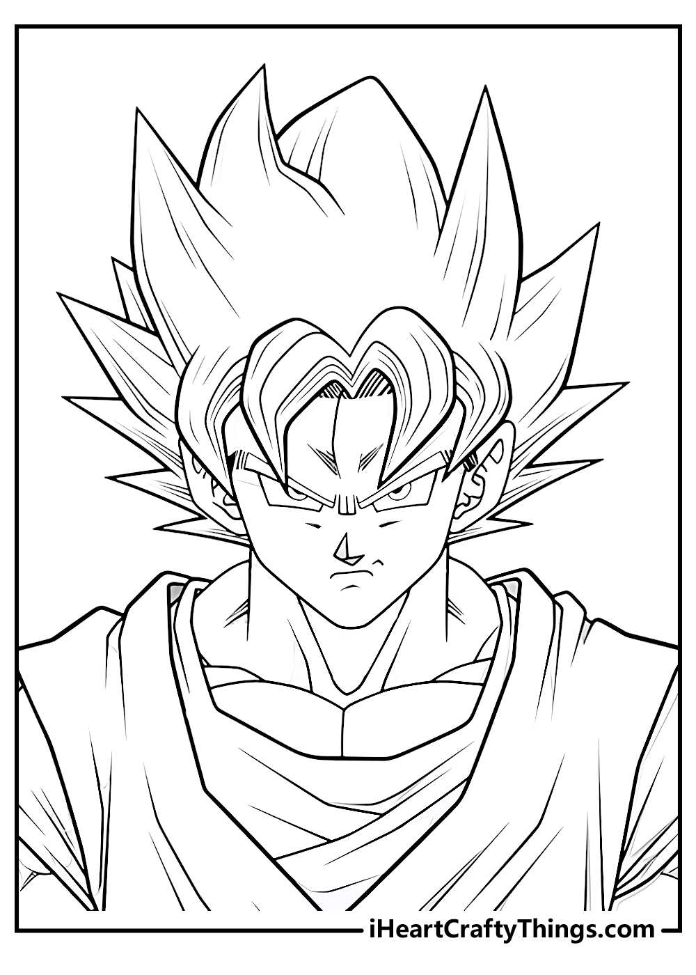 Goku coloring pages free printables