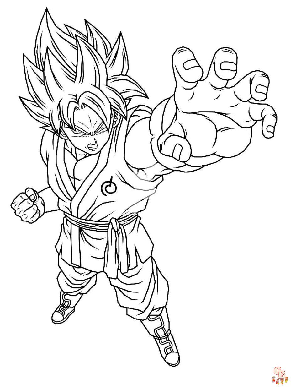 Dragon ball z coloring pages unleash your creativity