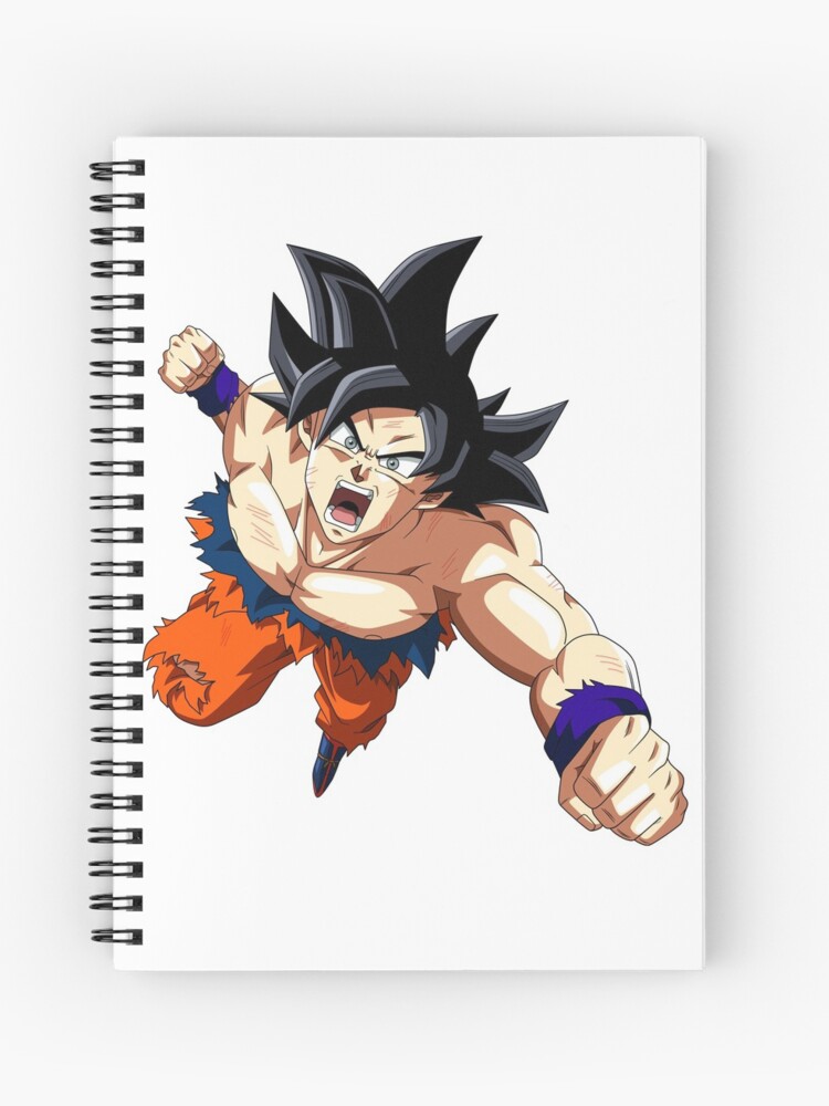 Goku ultra instinto spiral notebook for sale by julyart