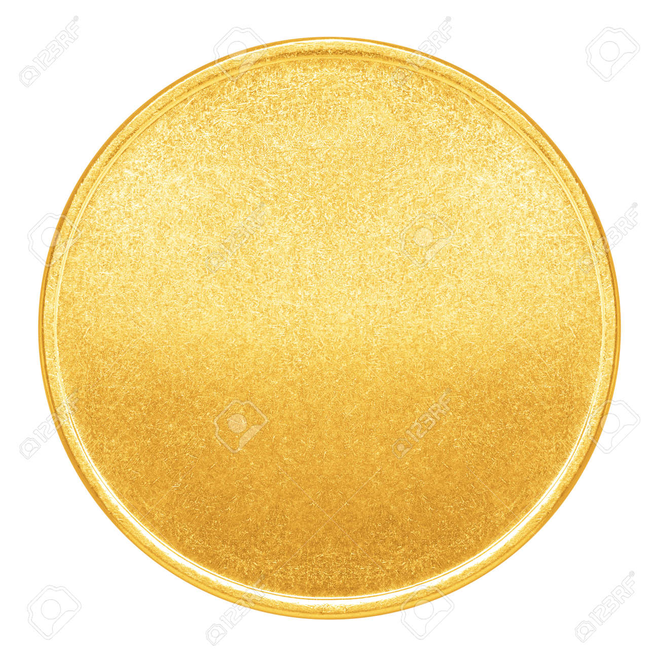 Blank template for gold coin or medal with metal texture stock photo picture and royalty free image image