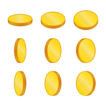 Page pile of gold coins vectors illustrations for free download