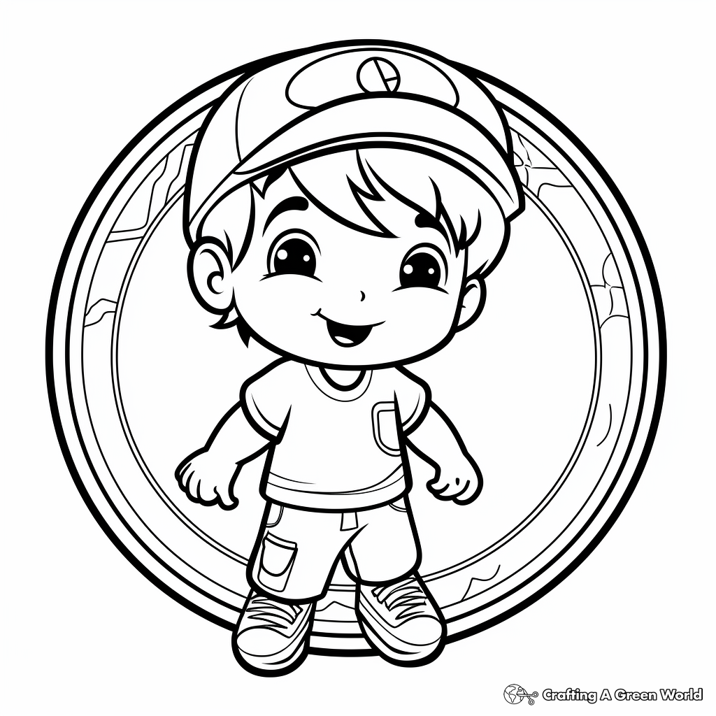 Gold coin coloring pages