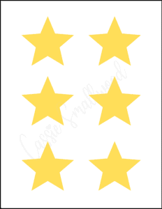 Printable star templates tons of different sizes