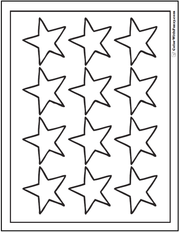 Star coloring pages â customize and print ad