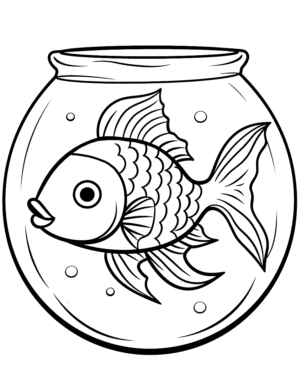 Fish coloring pages free printable sheets