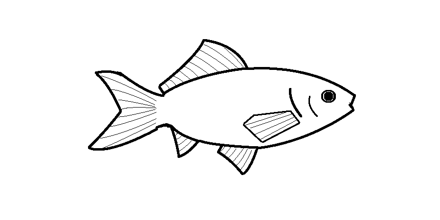 Goldfish coloring page