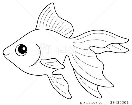 Goldfish goldfish coloring page