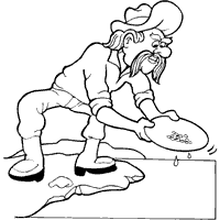 Gold rush coloring pages