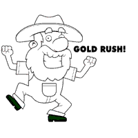 Gold rush coloring pages