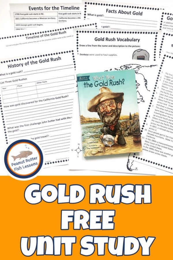 Free gold rush unit study free homeschool deals