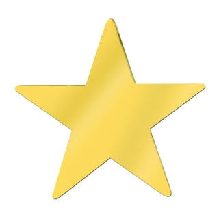 Gold star cutouts