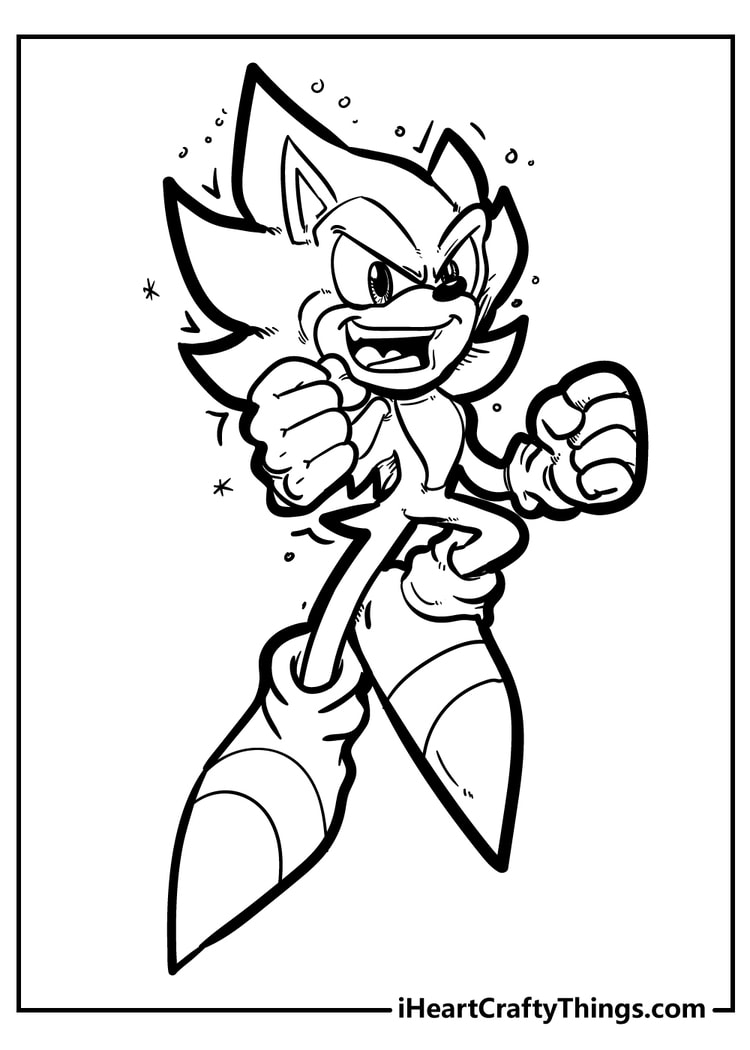 Sonic coloring pages free printables