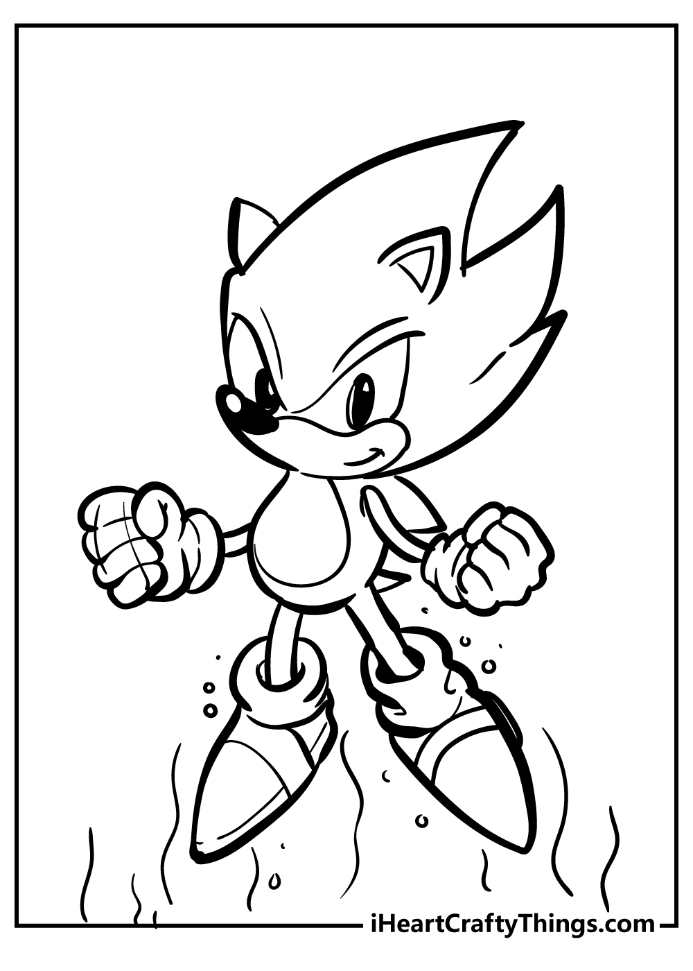 Sonic coloring pages free printables