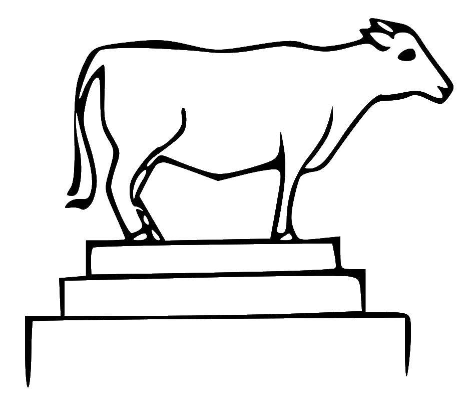 Online coloring pages coloring page cow animals download print coloring page