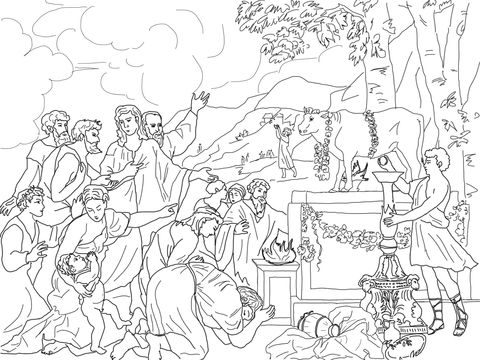 Adoration of golden calf coloring page free printable coloring pages sunday school coloring pages bible crafts golden calf