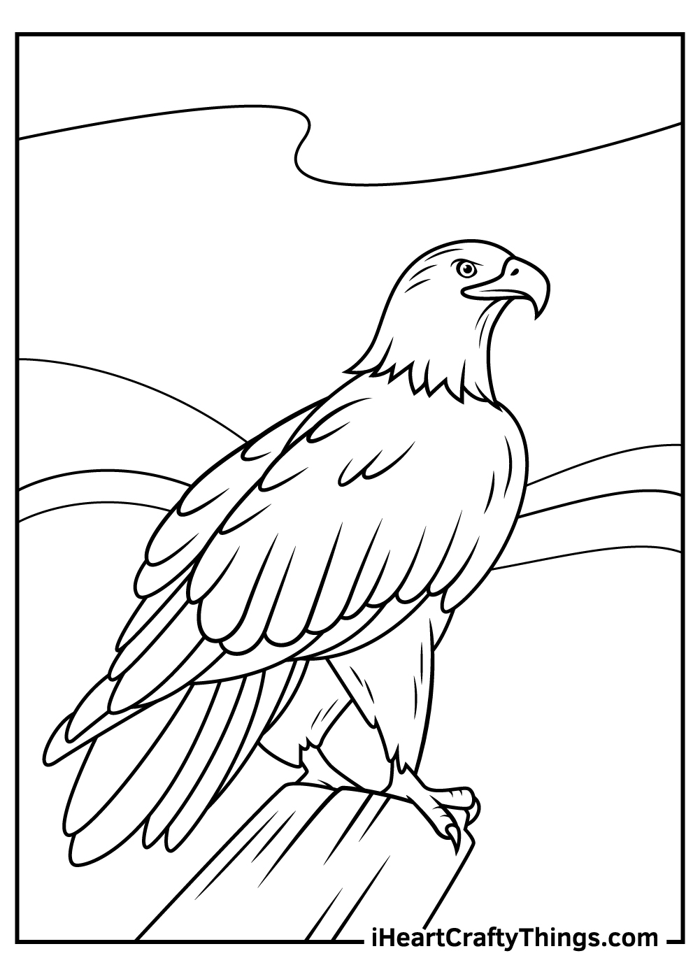 Bald eagle coloring pages updated