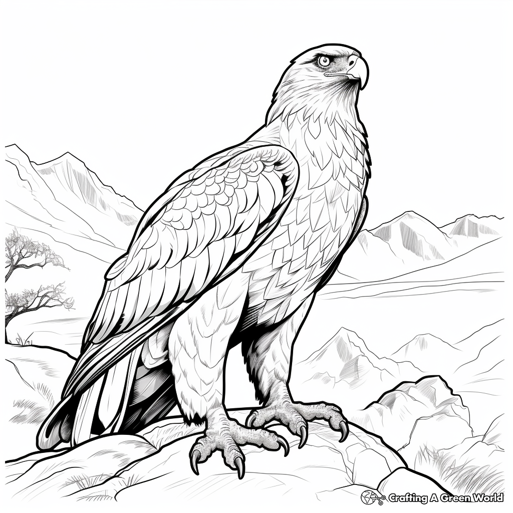 Eagle adult coloring pages