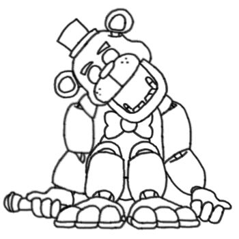 Golden freddy line t by drake on deviantt ideias pa caderno de desenho desenhos top pa desenh figuras retrã