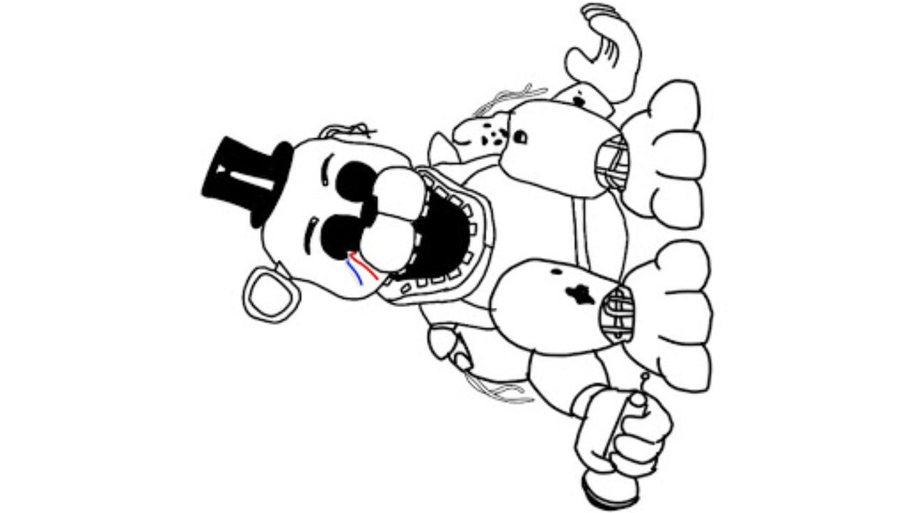 Fnaf coloring page by angeladesalvatore on