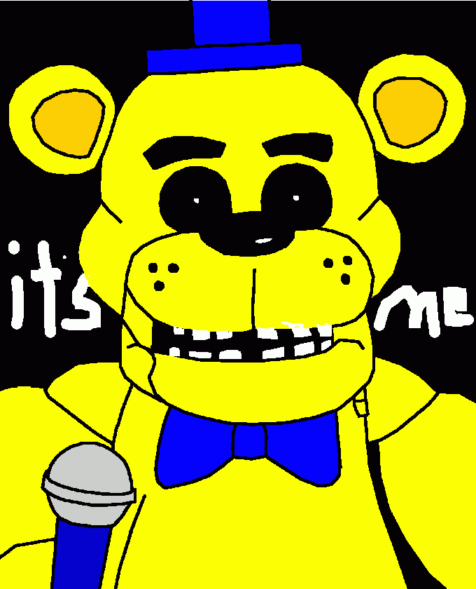 Golden freddy coloring page printable golden freddy