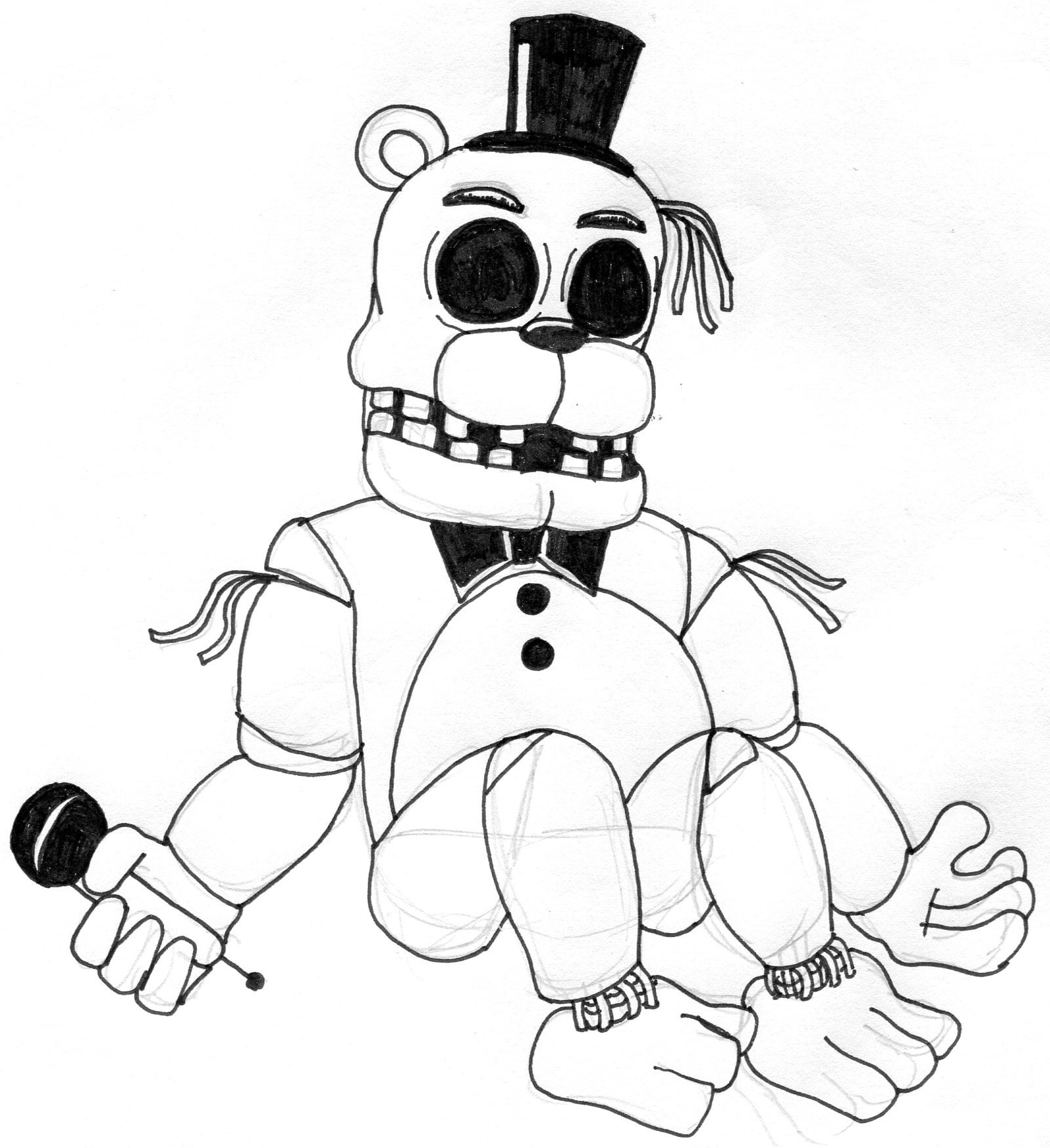 Fnaf s shadowgolden freddy thing draw for me request rfivenightsatfreddys