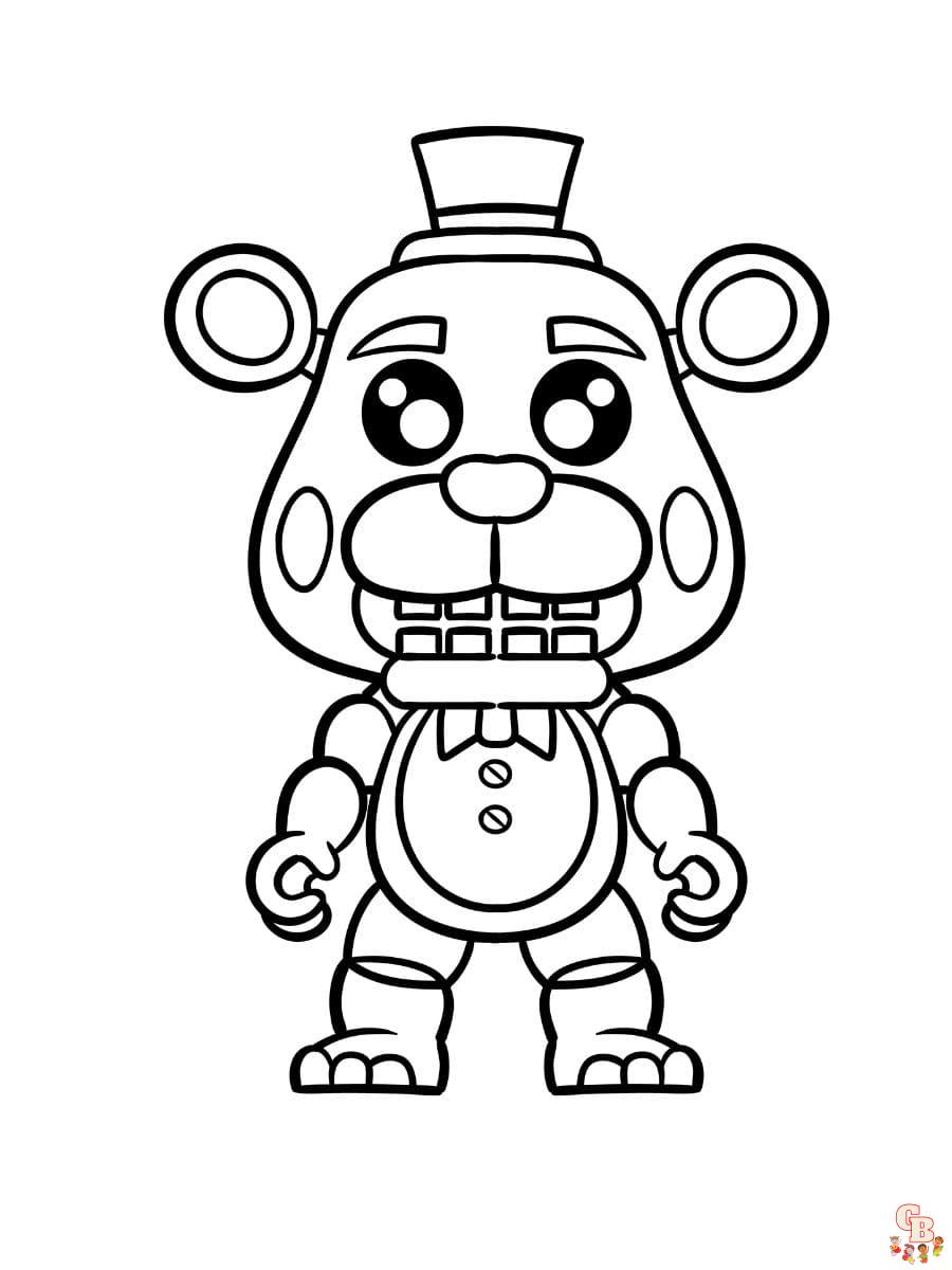 Printable freddy coloring pages free for kids and adults