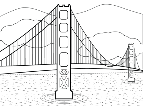 Golden gate bridge for kids