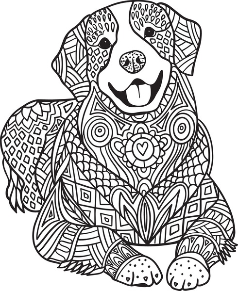 Adult coloring pages dog images stock photos d objects vectors