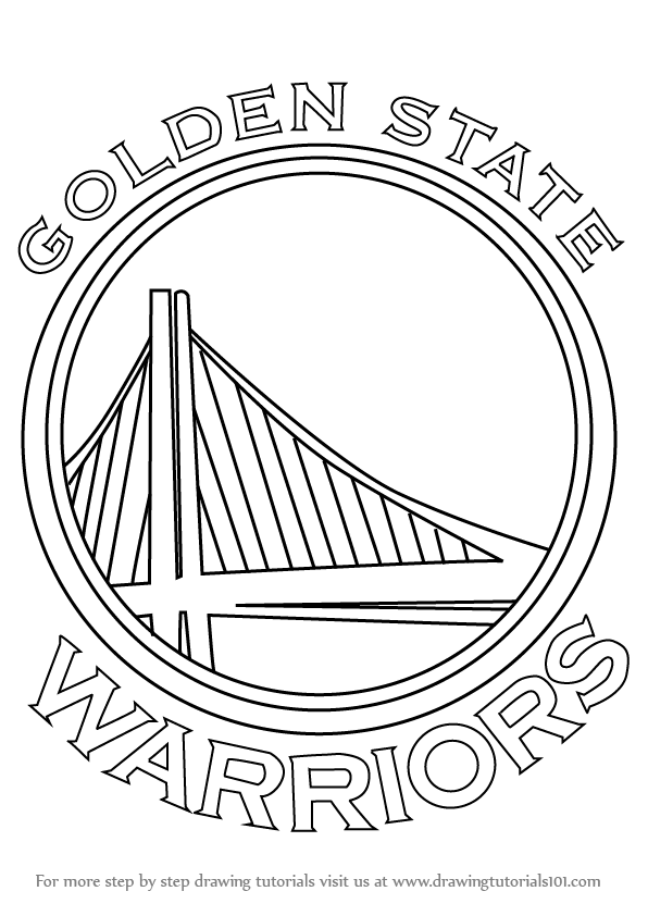 How to draw golden state warriors logo
