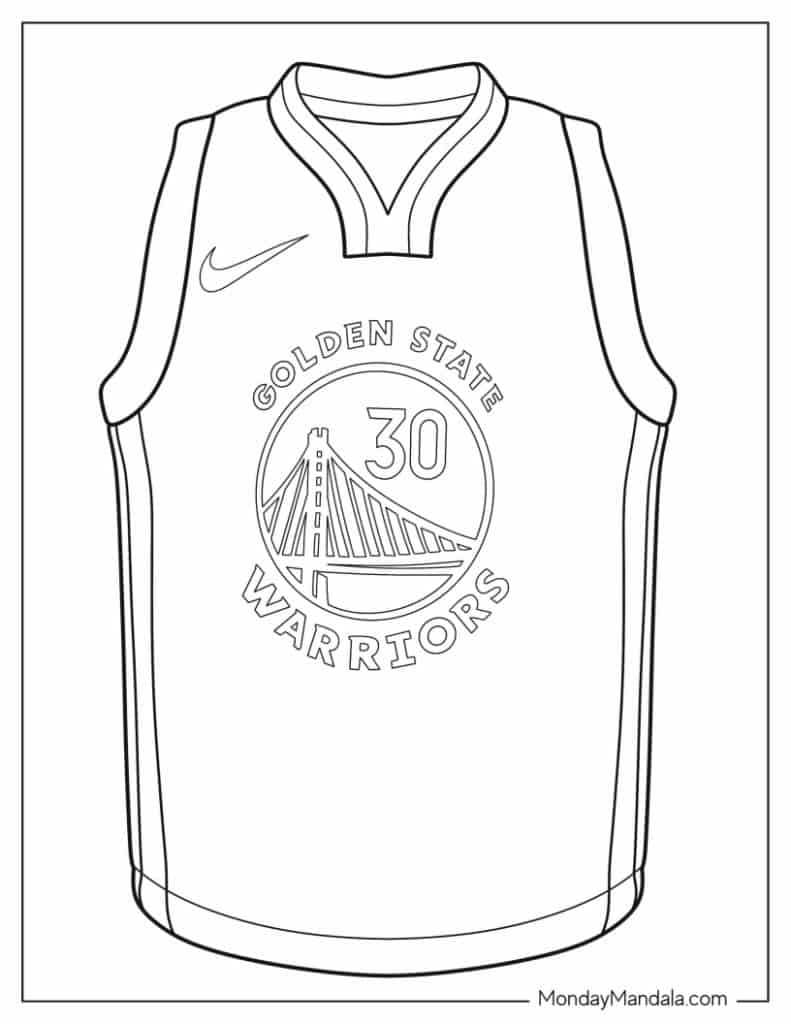 Steph curry coloring pages free pdf printables