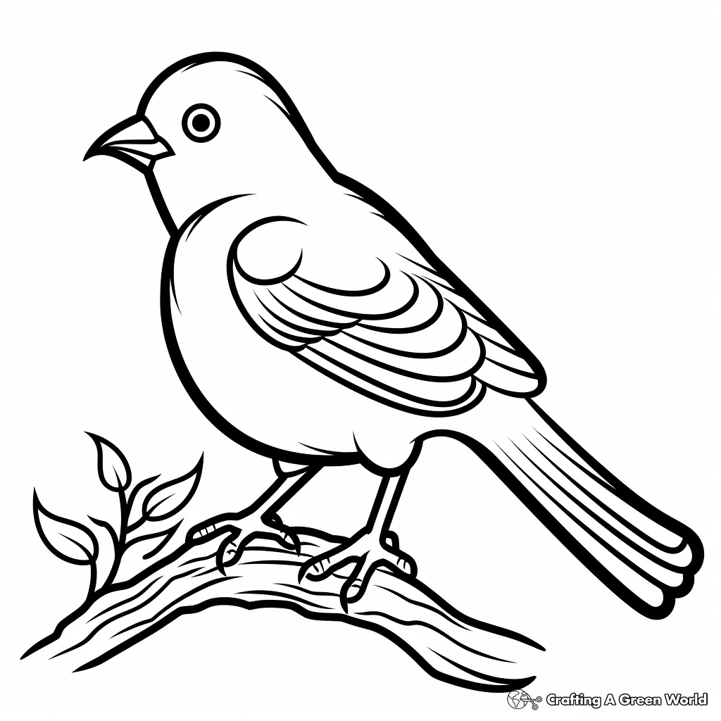 American goldfinch coloring pages