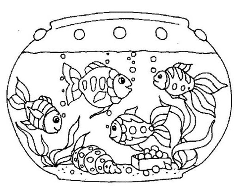 Goldfish coloring pages printable for free download