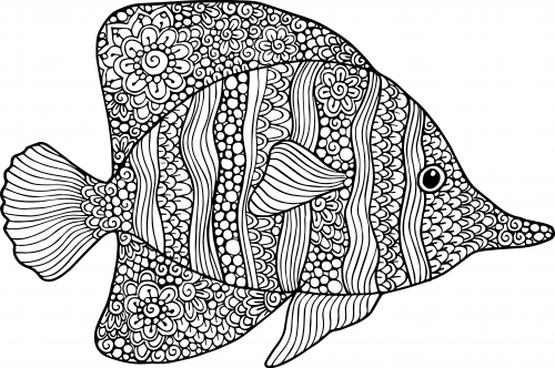 Goldfish coloring page