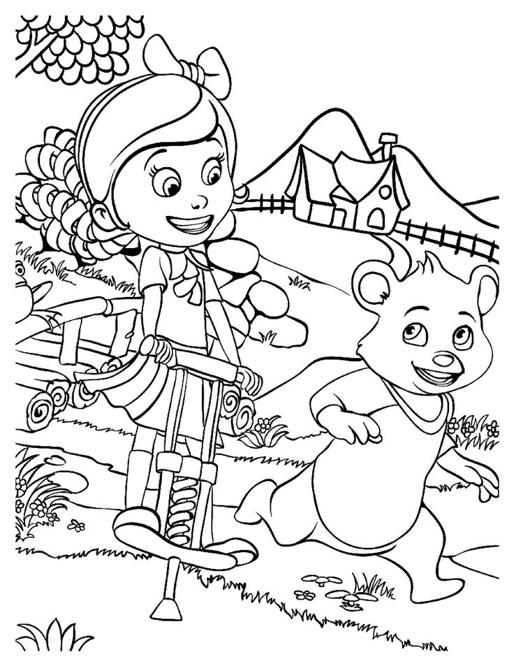 Cheerful and fun goldie and bear coloring sheets for kids bear coloring pages disney coloring pages designs coloring books