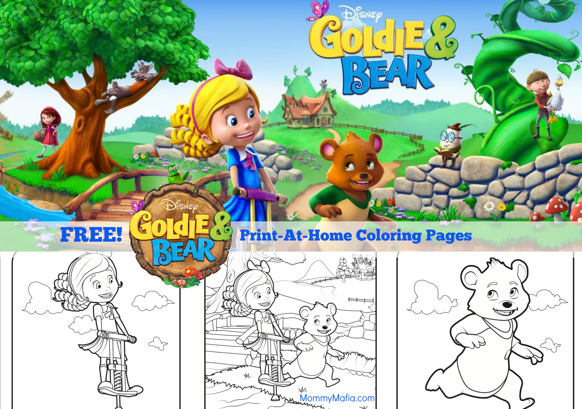 Goldie and bear coloring pages bear coloring pages bear birthday party bear birthday