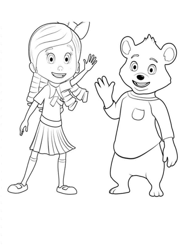 Goldie and bear coloring pages