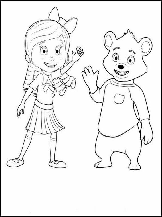 Coloring pages goldie and bear